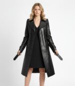 Real Leather Trench Coat for Women - Image 4