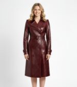 Real Leather Trench Coat for Women - Image 27