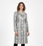 Real Leather Single Breasted Coat for Women - Image 22