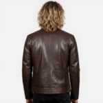 Men's Real Leather Racer Jacket - Image 10