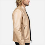 Men's Real Leather Racer Jacket - Image 19