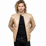Men's Real Leather Racer Jacket - Image 21