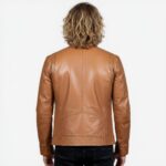 Men's Real Leather Racer Jacket - Image 14