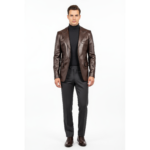 Real Leather Blazer for Men - Image 27