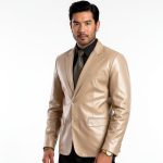 Men's Real Leather Blazer - Image 13