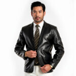 Men's Real Leather Blazer - Image 4