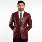 Men's Real Leather Blazer - Image 12