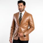 Men's Real Leather Blazer - Image 7