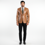 Men's Real Leather Blazer - Image 9