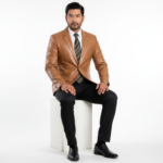 Men's Real Leather Blazer - Image 8