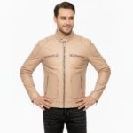 Real Leather Racer Jacket for Men - Image 18