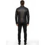 Real Leather Racer Jacket for Men - Image 5