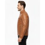 Real Leather Racer Jacket for Men - Image 14
