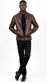 Men's Real Leather Jacket - Image 14