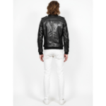 Men's Real Leather Bomber Jacket - Image 14