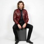 Men's Real Leather Bomber Jacket - Image 9