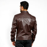 Real Leather Trucker Jacket for Men - Image 5