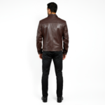 Real Leather Trucker Jacket for Men - Image 17