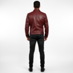 Real Leather Trucker Jacket for Men - Image 12