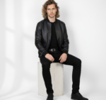 Real Leather Varsity Bomber Jacket for Men - Image 7