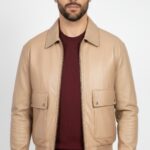 Men's Real Leather Jacket - Image 4