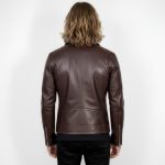 Men's Real Leather Biker Jacket - Image 2