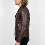 Men's Real Leather Biker Jacket - Image 3