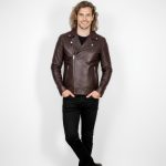 Men's Real Leather Biker Jacket - Image 4