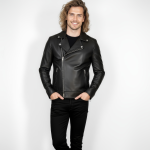 Men's Real Leather Biker Jacket - Image 8