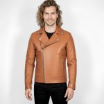 Men's Real Leather Biker Jacket - Image 17