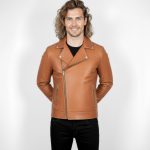 Men's Real Leather Biker Jacket - Image 20