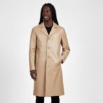 Men's Real Leather Trench Coat - Image 16