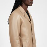 Men's Real Leather Trench Coat - Image 17