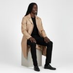 Men's Real Leather Trench Coat - Image 19