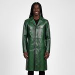Men's Real Leather Trench Coat - Image 23