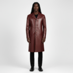 Men's Real Leather Trench Coat - Image 15