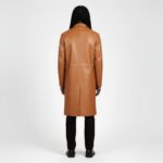 Men's Real Leather Trench Coat - Image 2