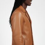 Men's Real Leather Trench Coat - Image 3