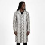 Men's Real Leather Trench Coat - Image 20