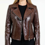 Real Leather Biker Jacket for Women - Image 32