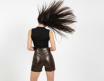 Women's Leather Shorts - Image 2