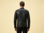 Clean Look Black Biker Leather Jacket - Image 2