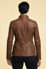 Waterproof Biker Leather Jacket for Women - Image 2