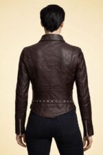 Rider Faux Leather Jacket For Women - Image 2