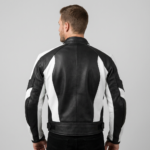 Stylish Black & Grey Biker Jacket - Image 2